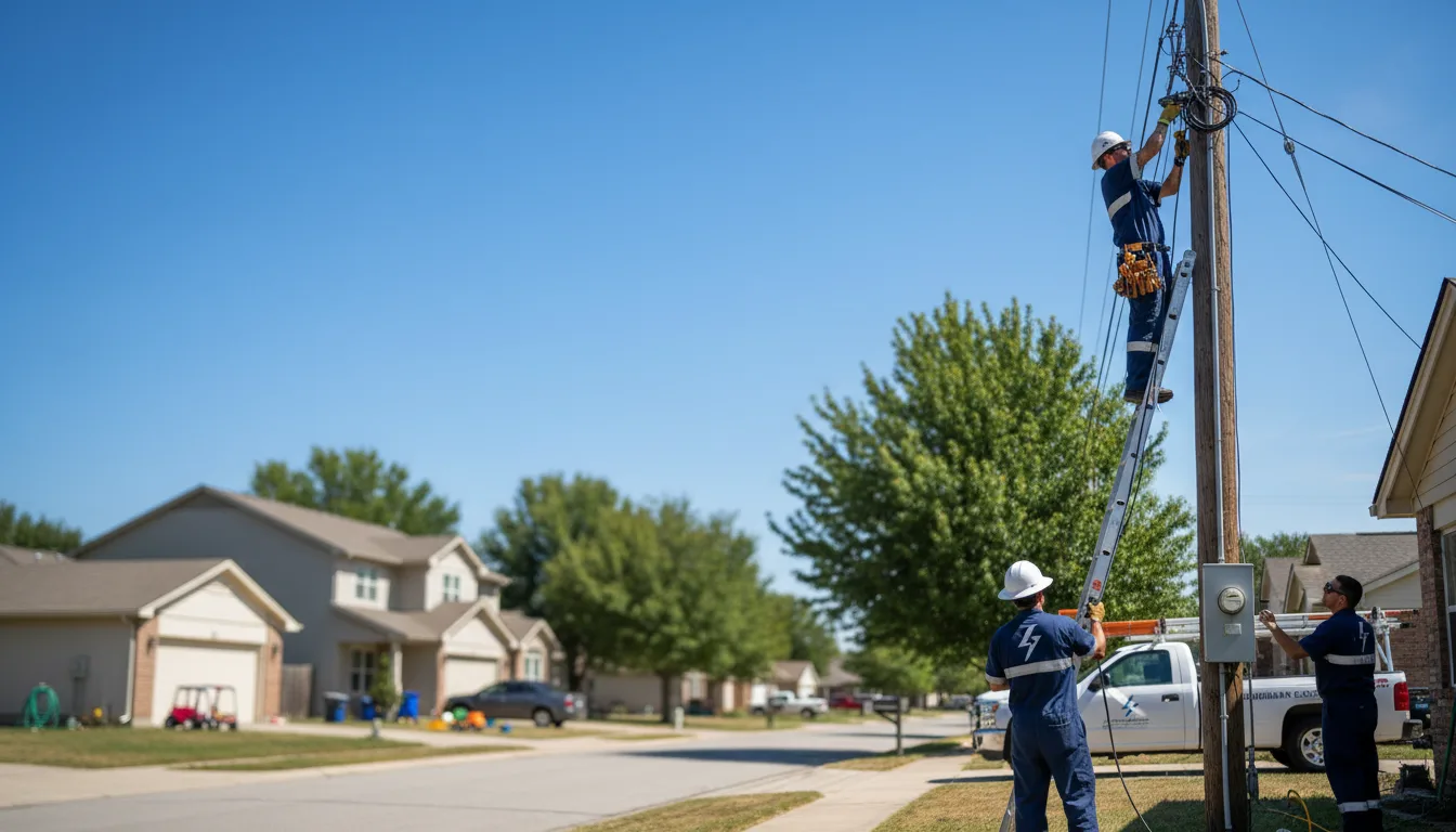Residential electrician providing installation services in Sainte Genevieve, MO